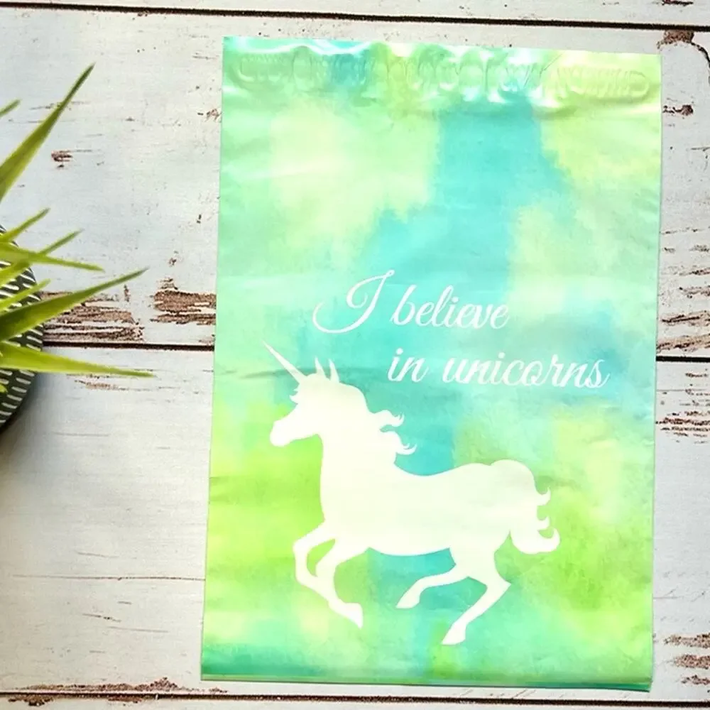 Unicorn Polymailers 10x13 Set of 15 Cute Boutique Shipping Bags NEW